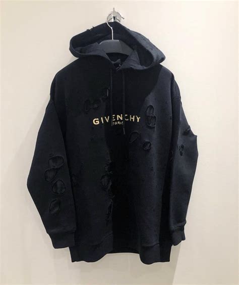 givenchy paris sweatshirt white|givenchy destroyed hoodie.